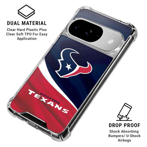 NFL Houston Texans Google Pixel 10 Clear Case